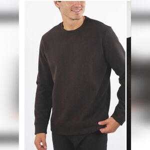JACHS Wool Blend Soft Long Sleeve Crewneck L Brown mt2